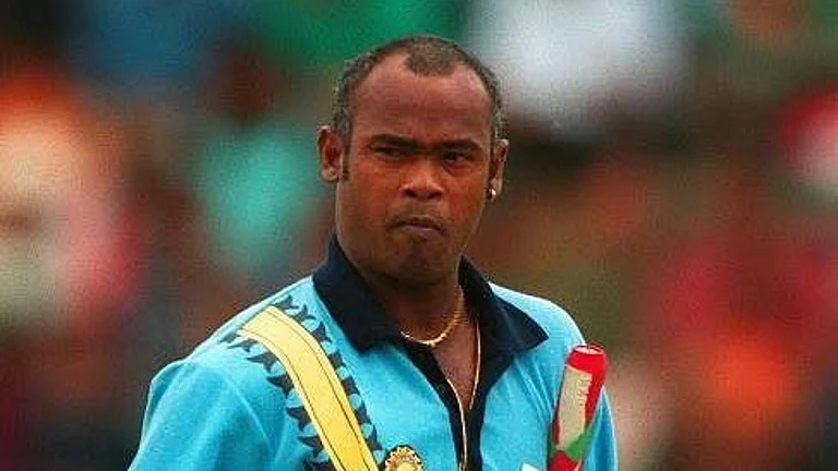 Former India cricketer Vinod Kambli. - X/vinodkambli349
