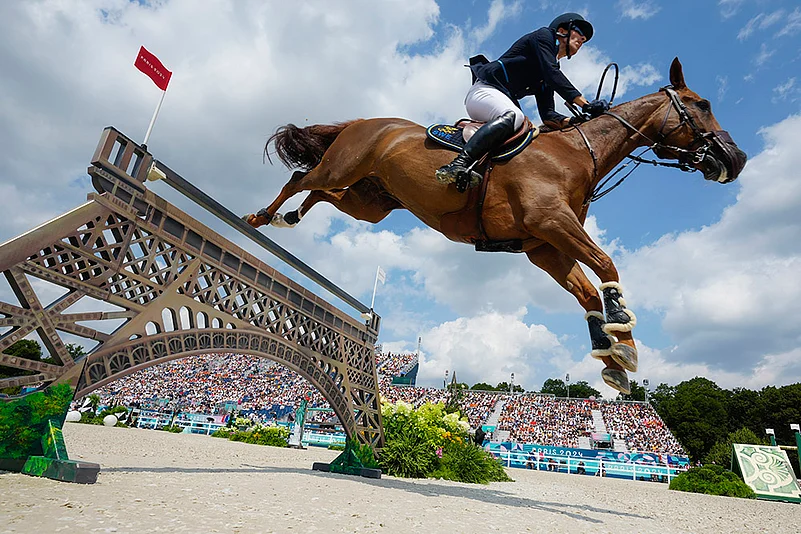 2024 Paris Olympics Day 7 Photo Gallery_Equestrian Team Jumping finals