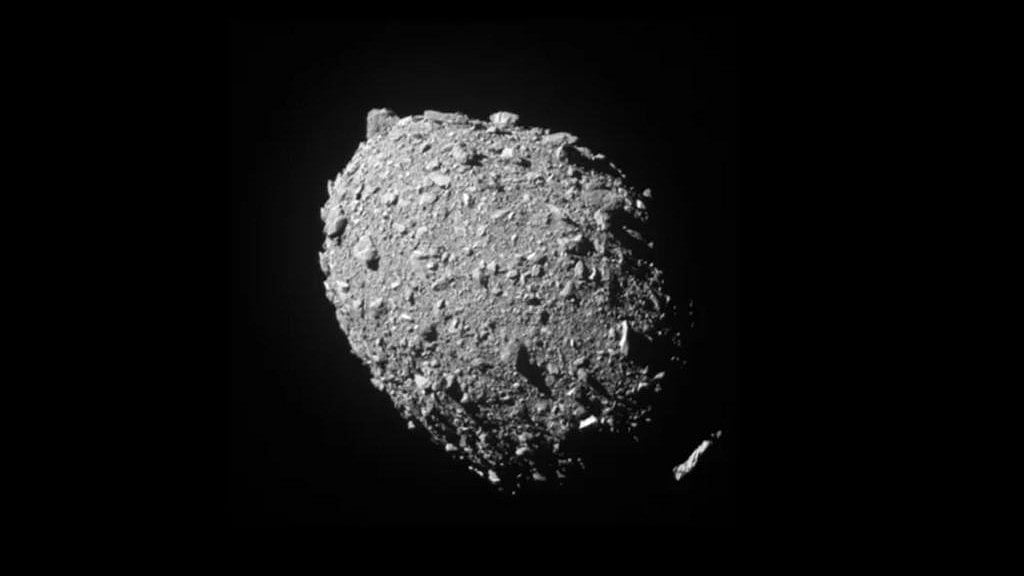 In Sept. 2022, NASA’s Double Asteroids Redirect Test (DART) intentionally collided with a tiny moonlet named Dimorphos.
 - X