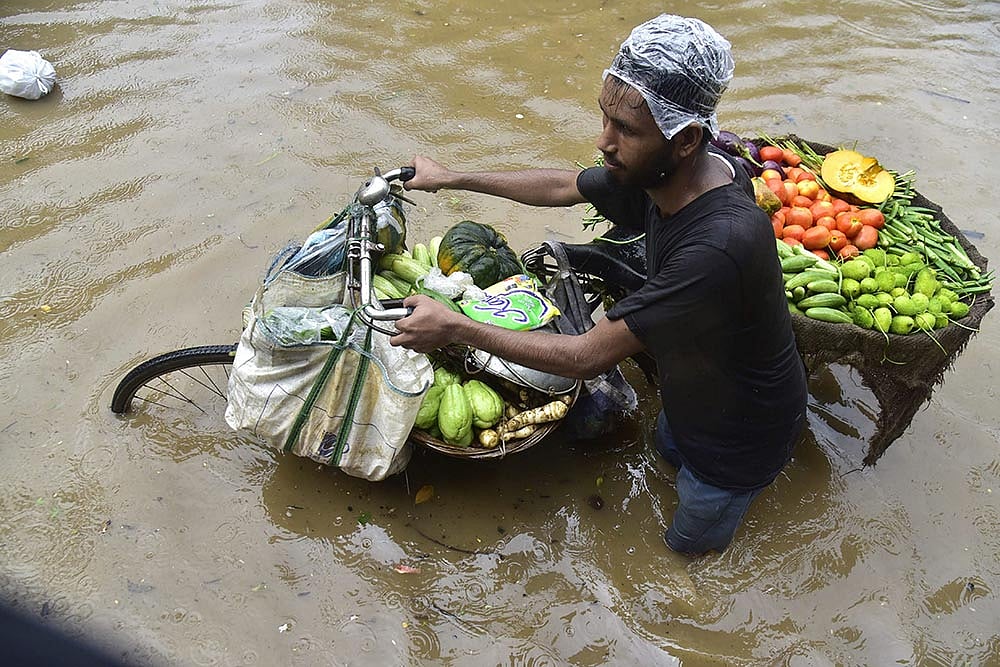 Heavy rainfall in Guwahati