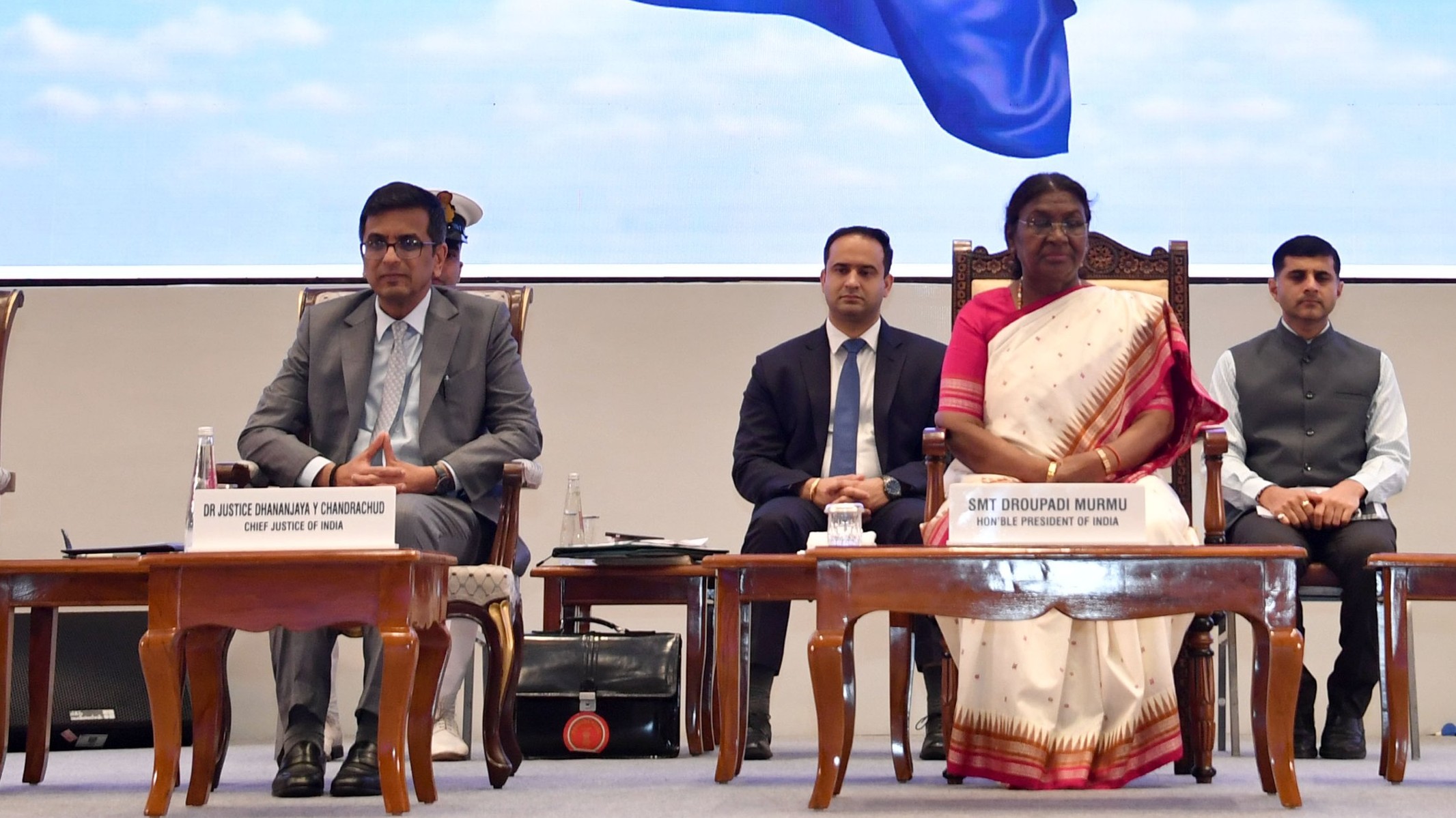Chief Justice of India D Y Chandrachud and President Droupadi Murmu