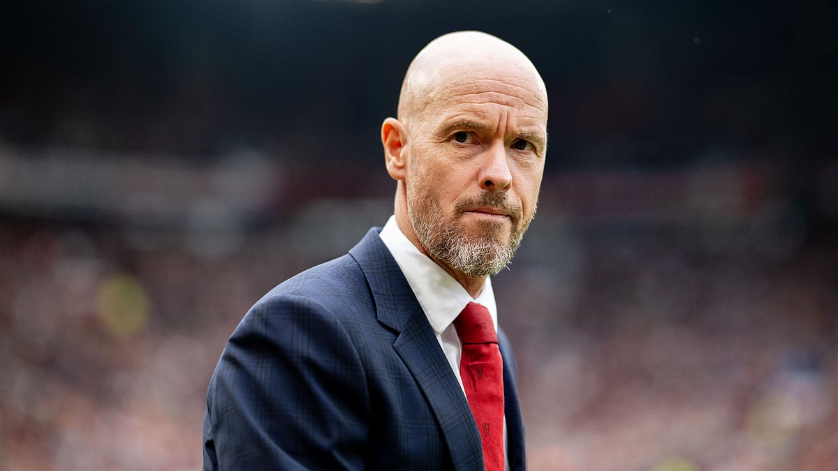 Erik ten Hag is once again under pressure at Old Trafford. - null