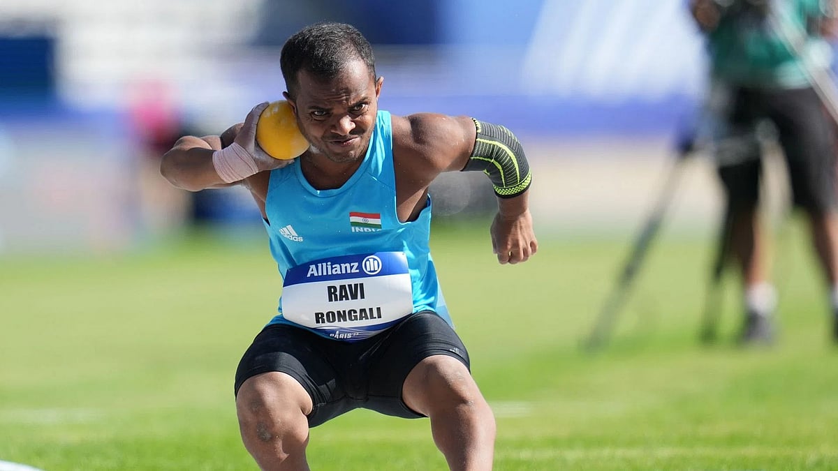 Photo: Instagram/Ravi Rongali : File photo of Indian para athlete Ravi Rongali in action.