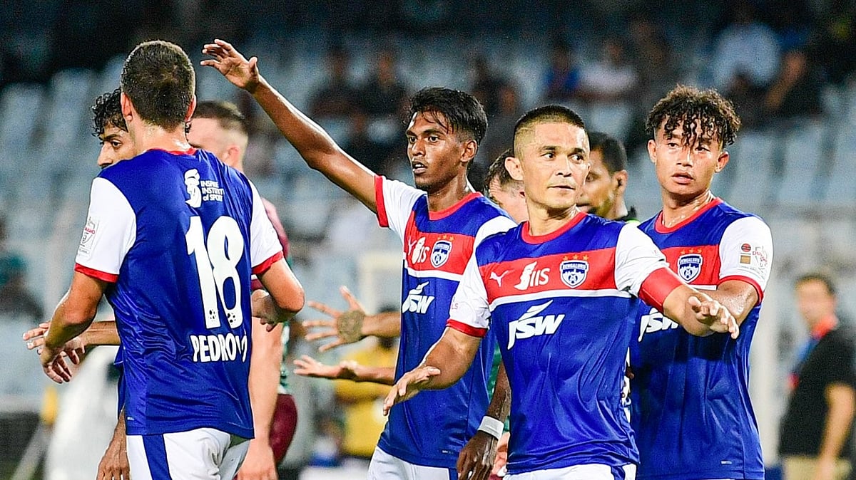 File photo of Sunil Chhetri with Bengaluru FC in the ISL. - X/@bengalurufc