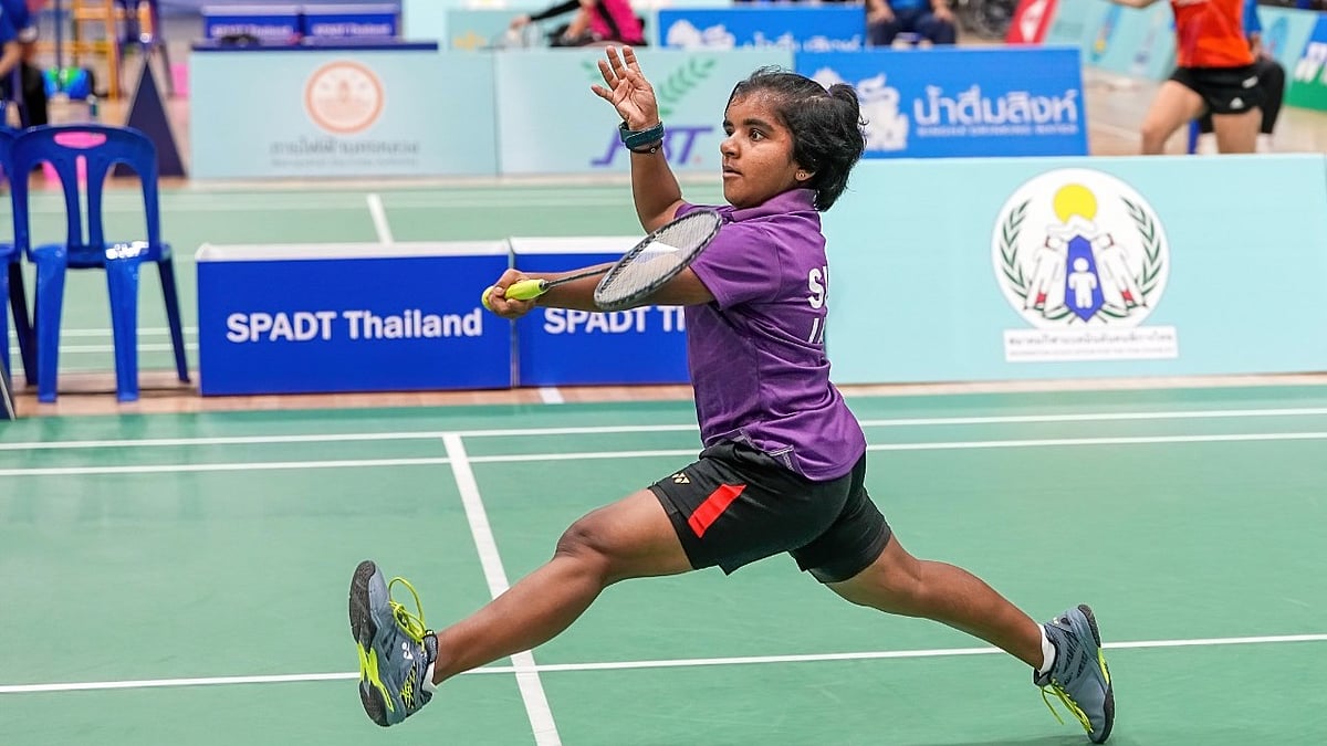 Photo: X/Nithya Sre Sivan : Indian para shuttler Nithya Sre Sivan will fight for the mixed doubles bronze medal alongside Sivarajan Solaimalai at the Paris Paralympics today (September 2).  