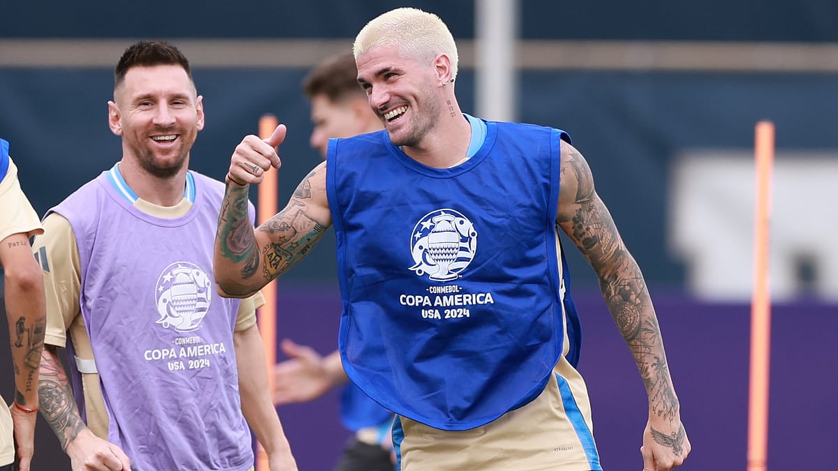 Argentina duo Lionel Messi and Rodrigo De Paul - null