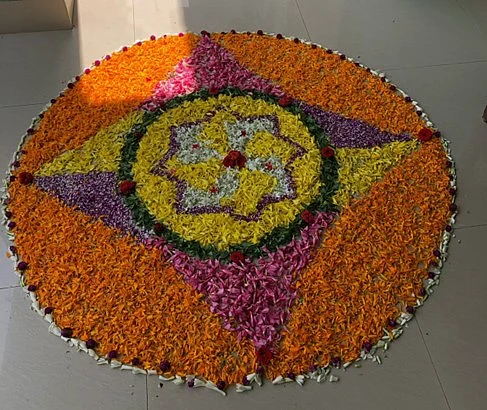 Floral Rangolis For Onam