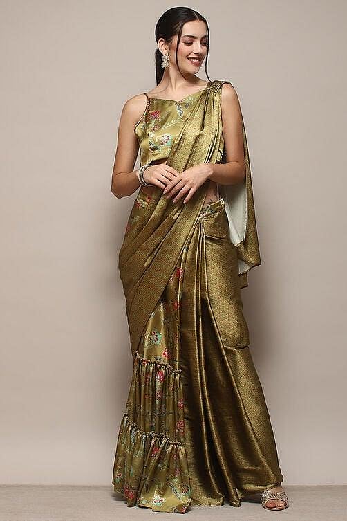 Printed Saree with Traditional Motifs