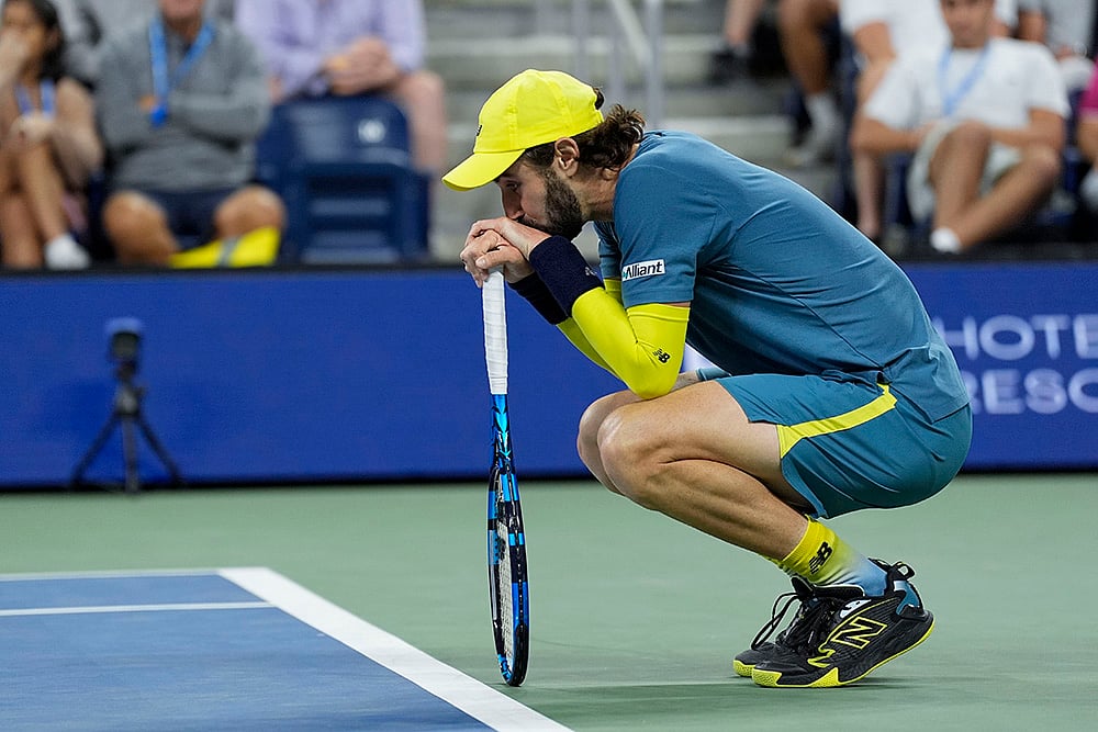 US Open tennis championships 2024 Alex de Minaur vs Jordan Thompson_3