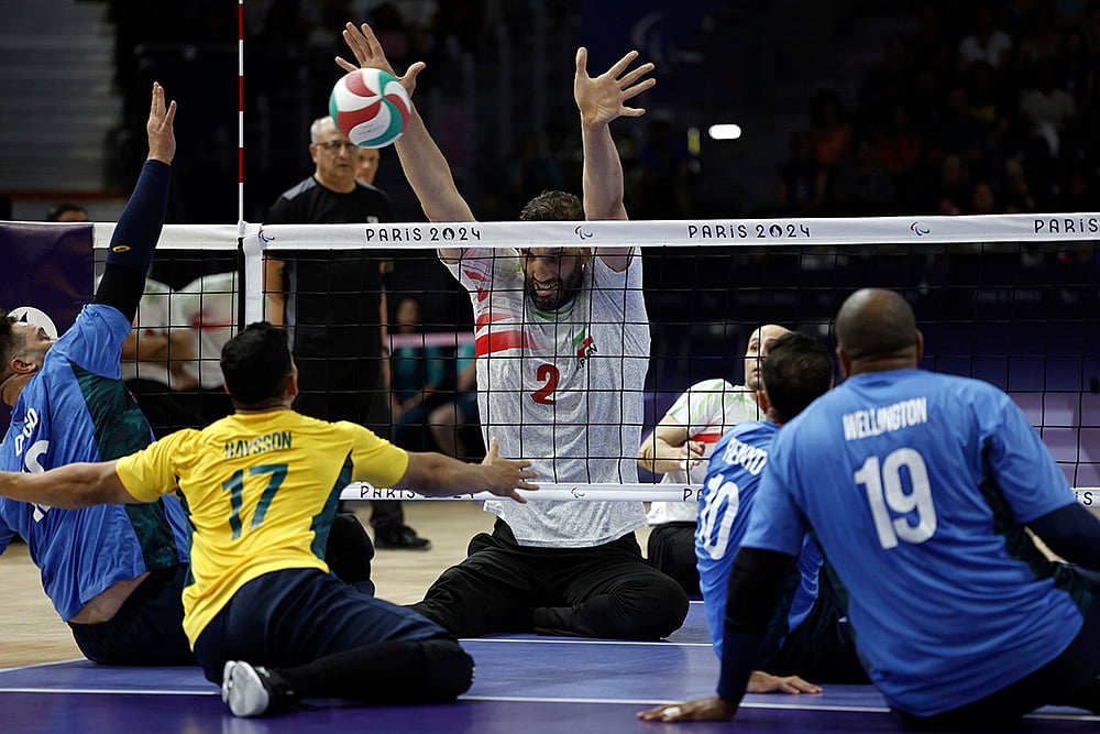 Paris Paralympics 2024 Day 4 Best Photos_Sitting volleybal match Iran vs Brazil