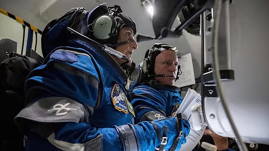 AP : Boeing Crew Flight Test crew members Sunita Williams and Butch Wilmore 