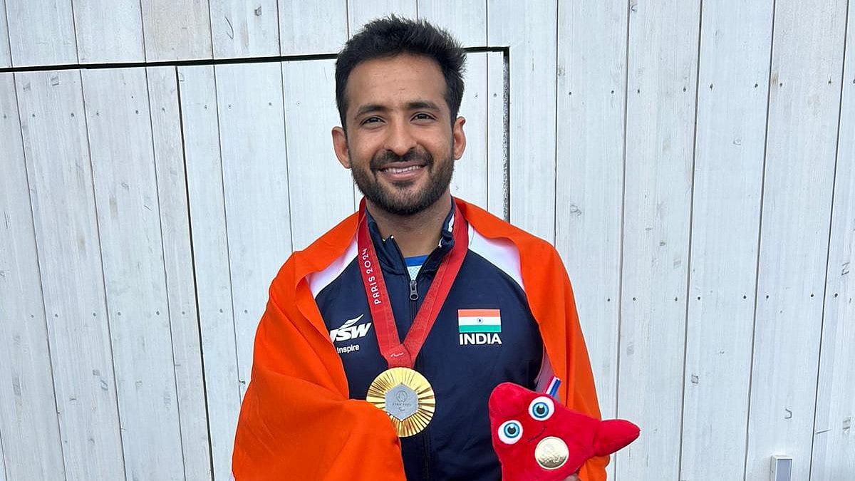PCI : Indian para shuttler Nitesh Kumar won the men's singles SL3 gold at Paris Paralympics on Monday (September 2, 2024).