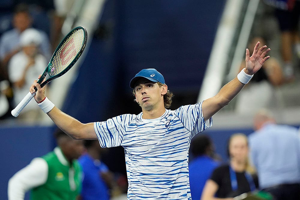 US Open tennis championships 2024 Alex de Minaur vs Jordan Thompson_1
