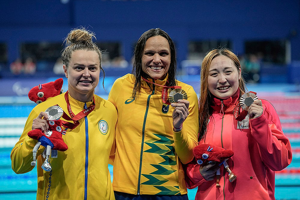 2024 Paris Paralympic games Day 7_ Swimming womens 100 m. Freestyle - S12