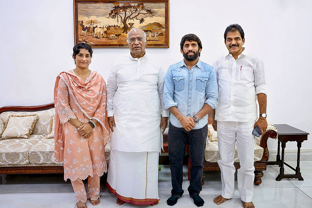 Vinesh Phogat and Bajrang Punia
