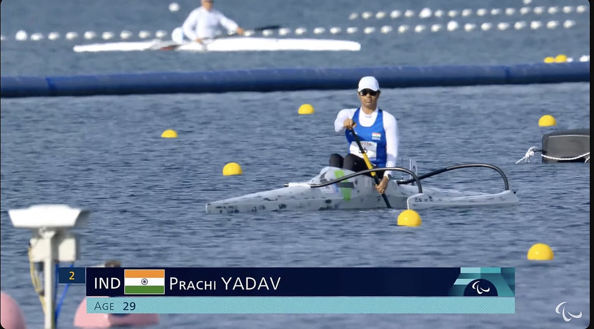 prachi-yadav-india-paris-paralympics-canoe-screengrab