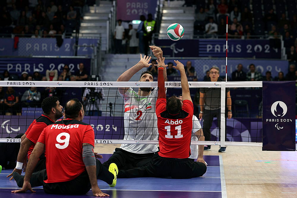 2024 Paris Paralympics Games Day 8_ Sitting Volleyball Iran vs Egypt