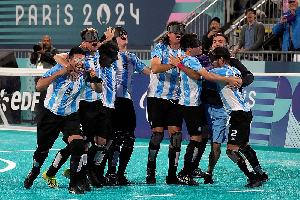 2024 Paris Paralympics Games Day 8_Blind Football: Argentina vs Brazil 