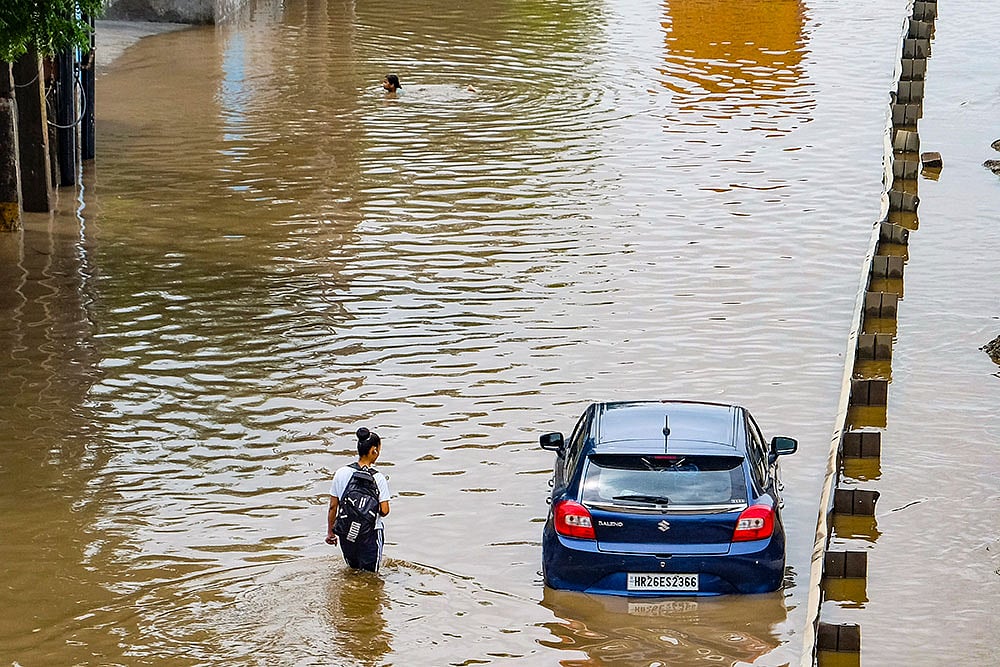Waterlogging after rains