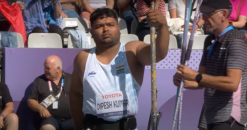 dipesh-kumar-paris-paralympics-games-2024-screengrab