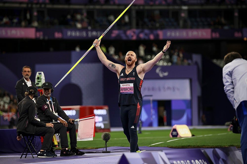 2024 Paris Paralympics Games Day 8_Athletics: mens Javelin Throw F13 final