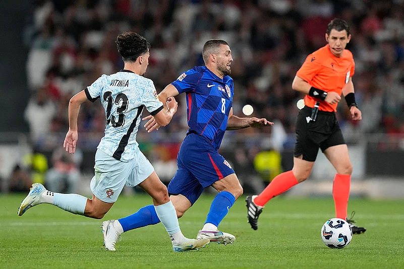 Croatias Mateo Kovacic during the UEFA Nations League soccer match between Portugal and Croatia