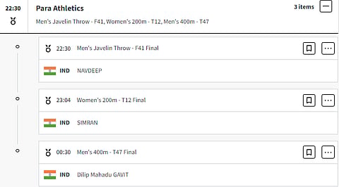 India got three medal events tonight.