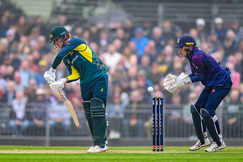SCO Vs AUS, Jake Fraser-McGurk of Australia bats during the second T20 International