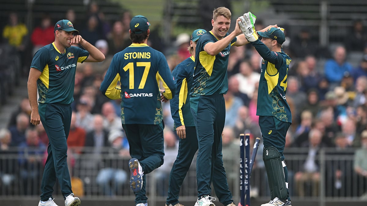 Cameron Green impressed with both ball and bat on Saturday. - null