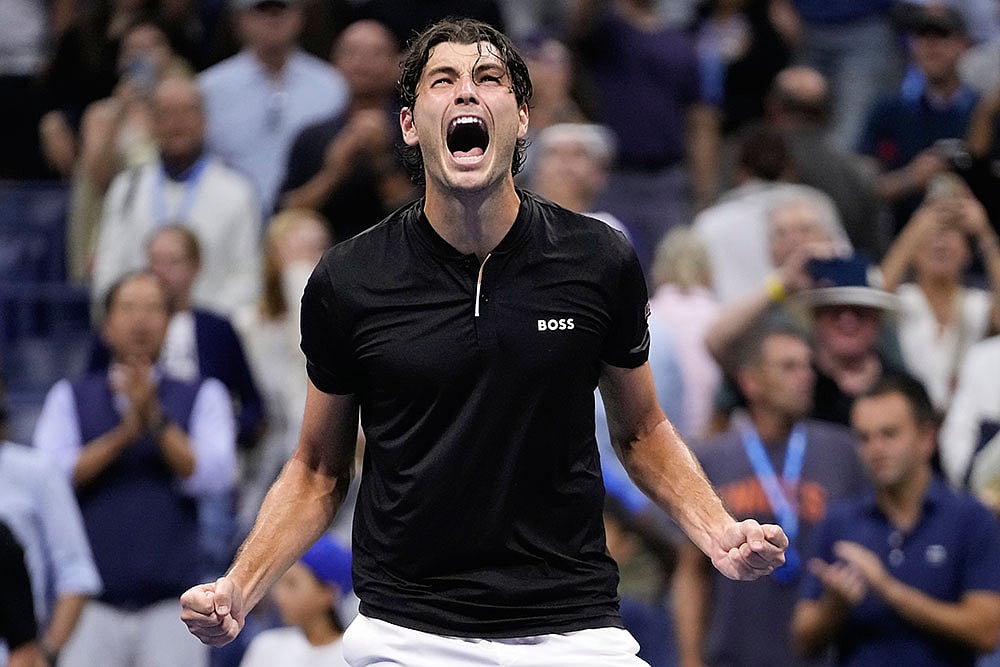 Photo: AP/Frank Franklin II : Taylor Fritz vs Frances Tiafoe