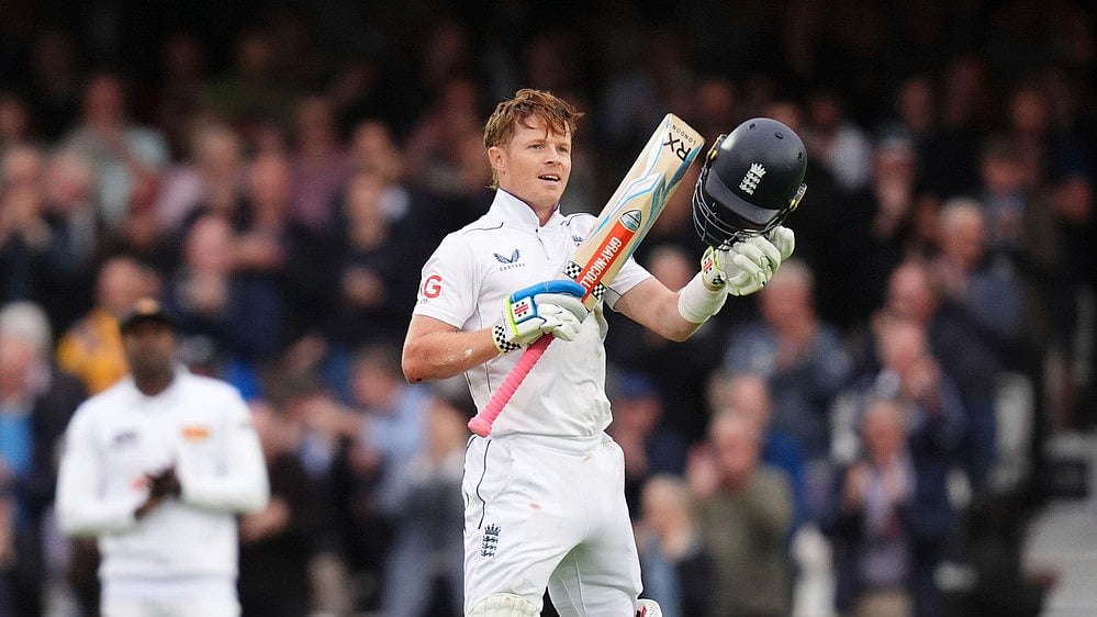 Photo: AP/John Walton : England Test captain Ollie Pope.