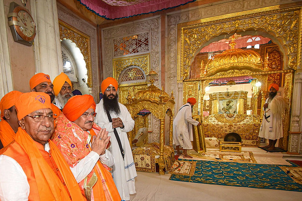 JP Nadda pays obeisance at Takht Sri Patna Sahib