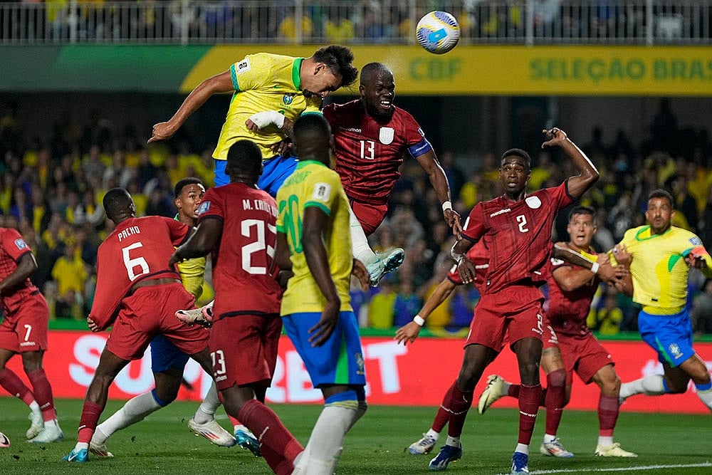 FIFA World Cup 2026 Qualifying Soccer Match Brazil vs Ecuador