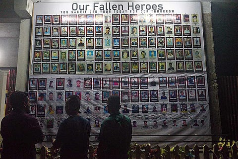 “The “Wall Of Remembrance” in Kangpokpi