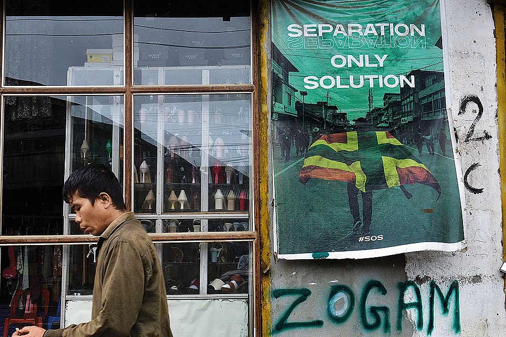 A poster in Churachandpur