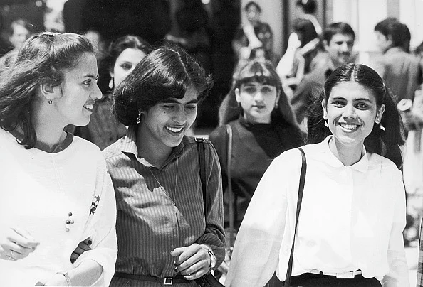 Female students at the Polytechnical University in Kabul Afghanistan
