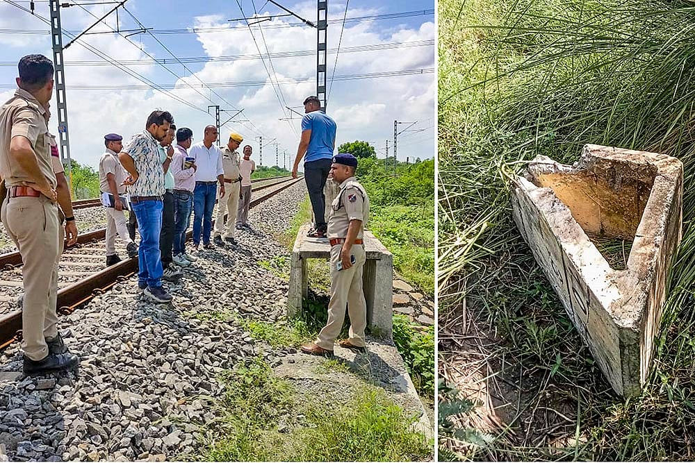 Attempt to derail goods train at Western Dedicated Freight Corridor in Ajmer