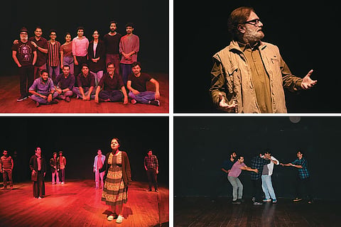 An Epic Act: A collage of snapshots from the rehearsals