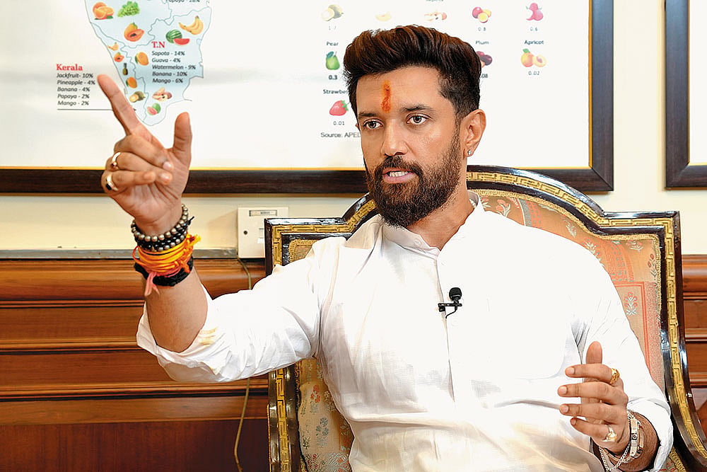 Photo: Suresh K. Pandey : Smart Talk: Union Minister of Food Processing Industries Chirag Paswan