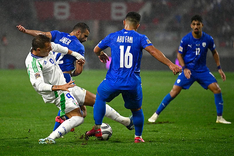 Football: Hungary Israel vs Italy Nations League Soccer 2024–25_5