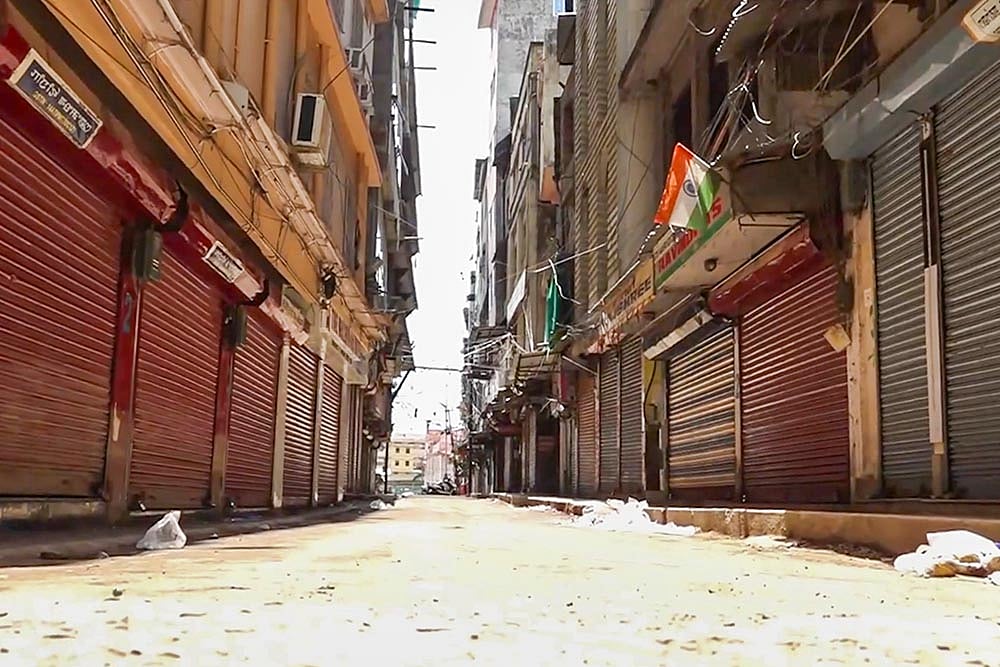 Photo: PTI : Curfew in Imphal