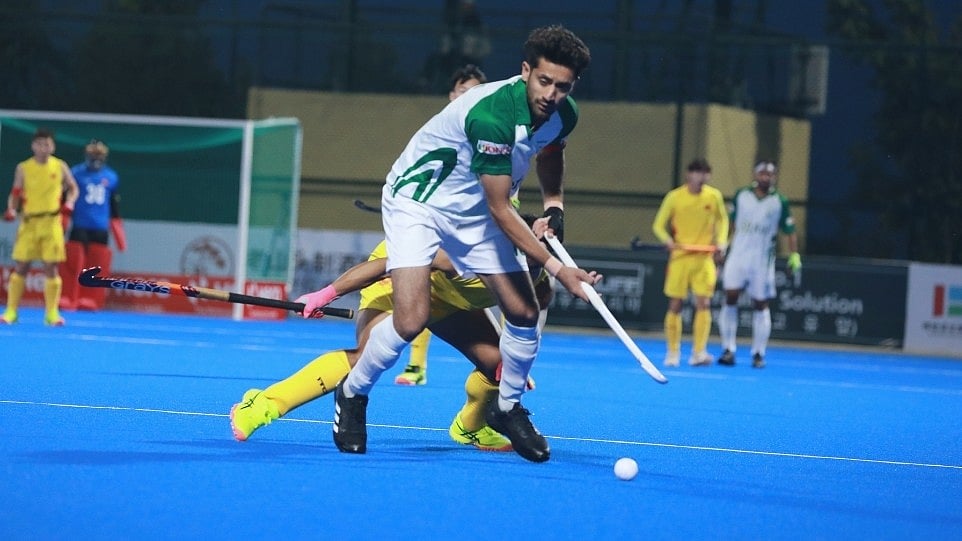 X | Asian Hockey Federation  : A glimpse from Pakistan vs China Asian Champions Trophy 2024 match.