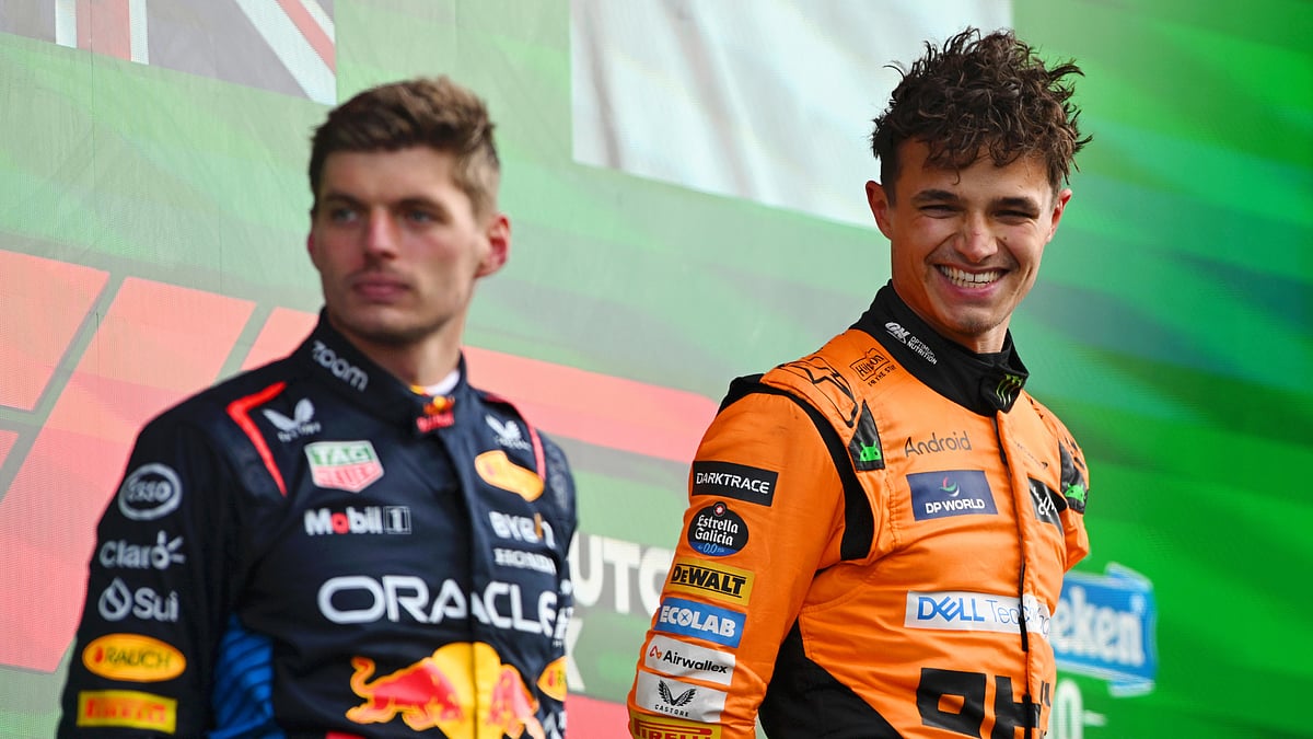 Lando Norris wants to win the drivers' championship by battling Max Verstappen. - null