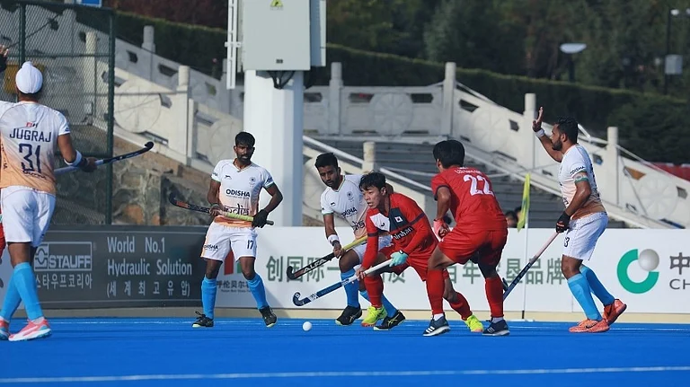 A glimpse from India Vs South Korea Asian Champions Trophy 2024 Hockey Match.
- X | Asian Hockey Federation