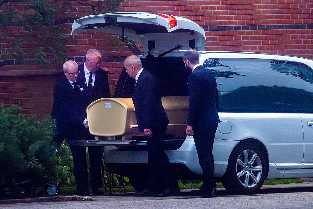 Sven-Goran Eriksson Funeral_A coffin of football legend Eriksson