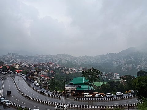 A breathtaking view of the settlements of Solan, Himachal Pradesh.