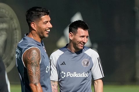 Major League Soccer: Inter Miami forwards Lionel Messi and Luis Suarez