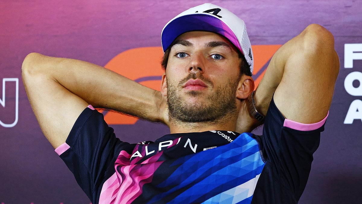 Pierre Gasly on media day in the lead up to the Azerbaijan Grand Prix
