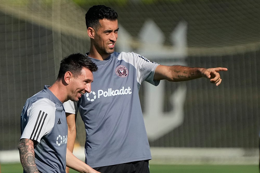 MLS: Inter Miami forwards Lionel Messi training in Fort Lauderdale, Florida_2
