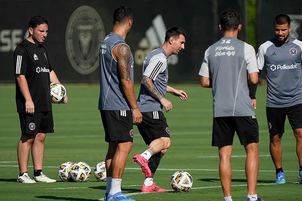 MLS: Inter Miami forwards Lionel Messi training in Fort Lauderdale, Florida_4